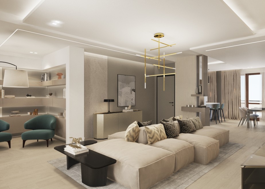 Progetto d'interni restyling di un appartamento Roma Eur
